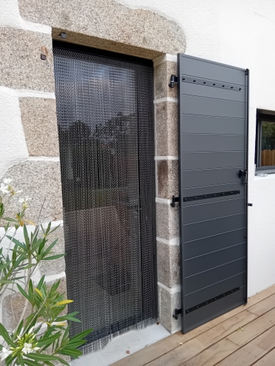 Rideau chainette Soria gris