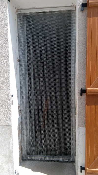 Rideau chainette Soria gris